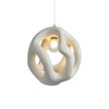 modern white black polystyrene organic pendant light