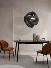 modern white black polystyrene organic pendant light