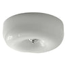 modern white glass round flush mount ceiling light