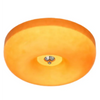 modern white glass round flush mount ceiling light