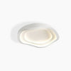 modern white iron acrylic ripple flush mount ceiling light