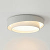 modern white iron disc flush mount ceiling light