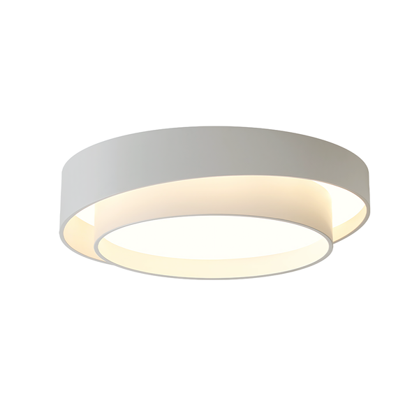 modern white iron disc flush mount ceiling light