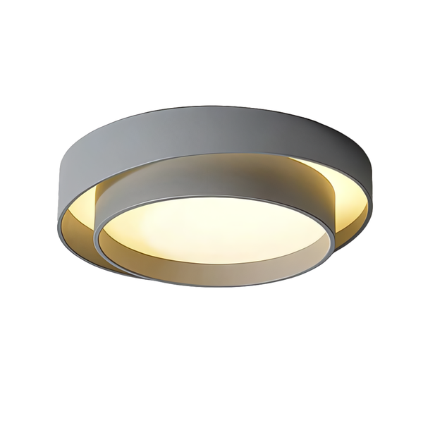 modern white iron disc flush mount ceiling light