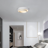 modern white iron disc flush mount ceiling light