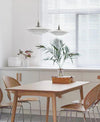 modern white iron drum pendant light