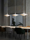 modern white iron drum pendant light