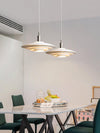 modern white iron drum pendant light
