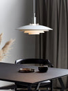 modern white iron drum pendant light