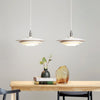 modern white iron drum pendant light