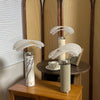 modern white marble acrylic led table lamp