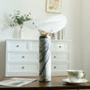 modern white marble acrylic led table lamp