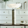 modern white marble acrylic led table lamp