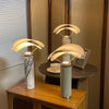 modern white marble acrylic led table lamp