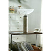 modern white marble acrylic led table lamp
