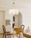 modern white pe acrylic tulip chandelier copper