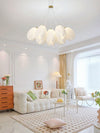 modern white pe acrylic tulip chandelier copper