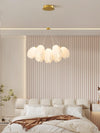 modern white pe acrylic tulip chandelier copper