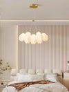 modern white pe acrylic tulip chandelier copper