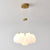 modern white pe acrylic tulip chandelier copper