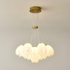 modern white pe acrylic tulip chandelier copper