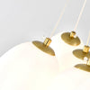 modern white pe acrylic tulip chandelier copper