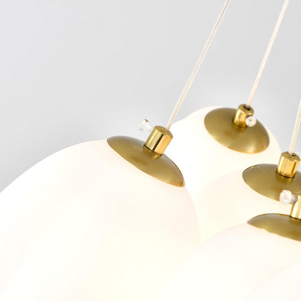 modern white pe acrylic tulip chandelier copper