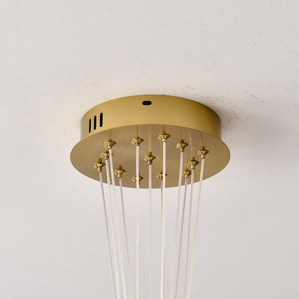 modern white pe acrylic tulip chandelier copper
