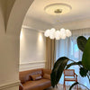 modern white pe acrylic tulip chandelier copper