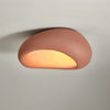 modern white polystyrene cloud flush mount ceiling light