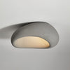 modern white polystyrene cloud flush mount ceiling light