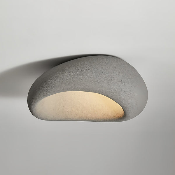 modern white polystyrene cloud flush mount ceiling light