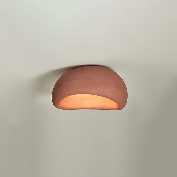 modern white polystyrene cloud flush mount ceiling light