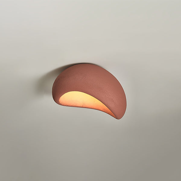 modern white polystyrene cloud flush mount ceiling light