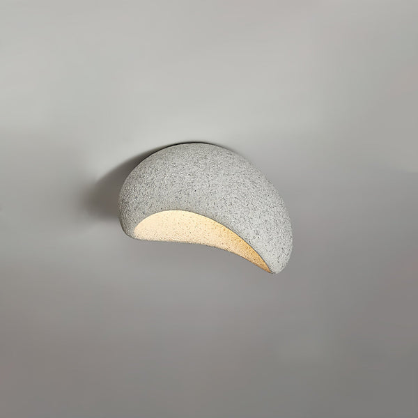 modern white polystyrene cloud flush mount ceiling light