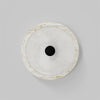 modern white travertine glass disc wall lamp