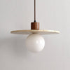 modern white travertine globe pendant light