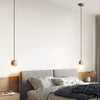 modern yellow travertine 3 sphere pendant light