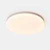 modern yellow travertine acrylic flush mount ceiling light