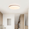 modern yellow travertine acrylic flush mount ceiling light