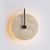 modern yellow travertine alabaster round wall lamp