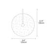 modern yellow travertine alabaster round wall lamp