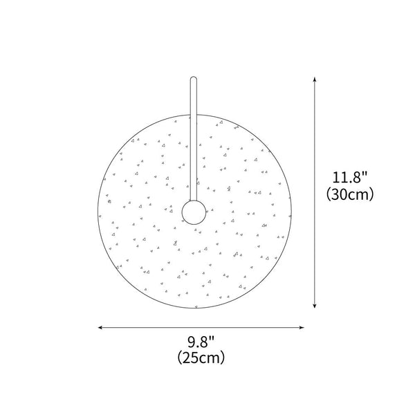 modern yellow travertine alabaster round wall lamp