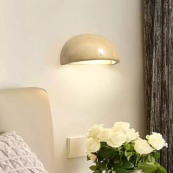 modern yellow travertine art wall lamp