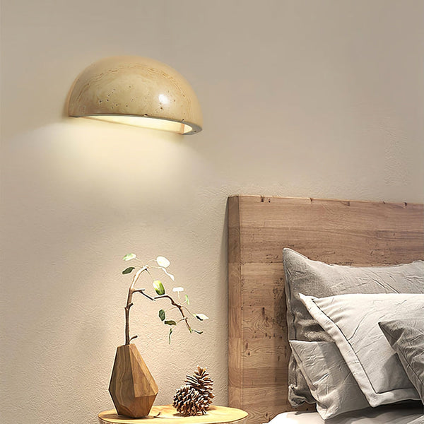 modern yellow travertine art wall lamp