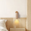 modern yellow travertine brass wall sconce