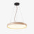modern yellow travertine circle led pendant light