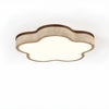 modern yellow travertine cloud flush mount ceiling light