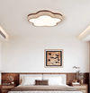 modern yellow travertine cloud flush mount ceiling light