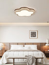 modern yellow travertine cloud flush mount ceiling light